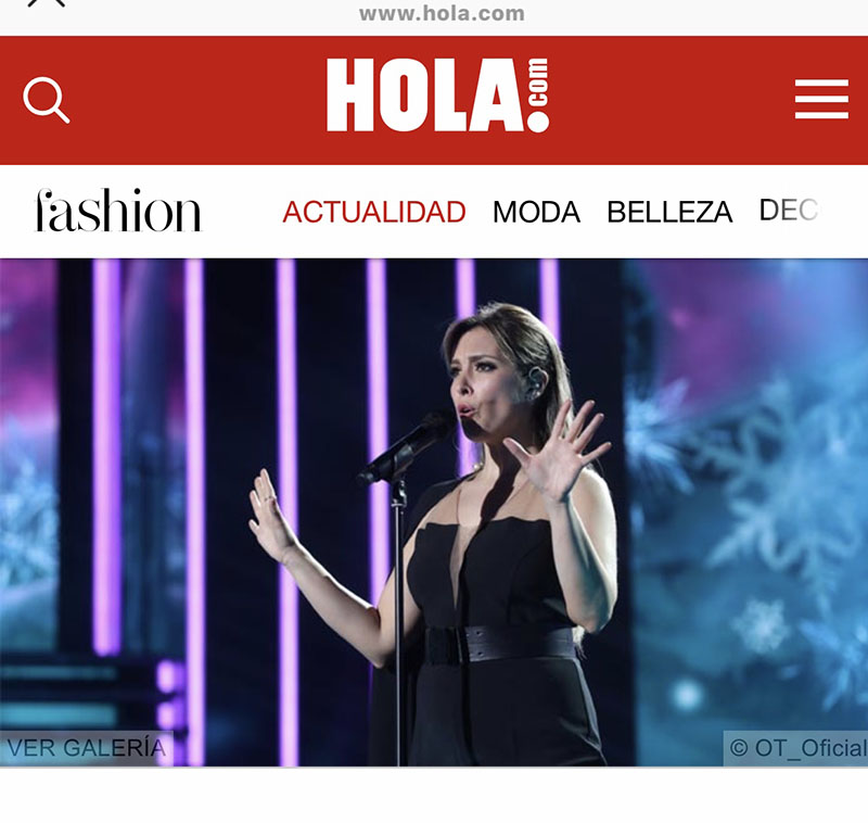 Estilismo para la cantante Gisela para actuación Gala Operación Triunfo